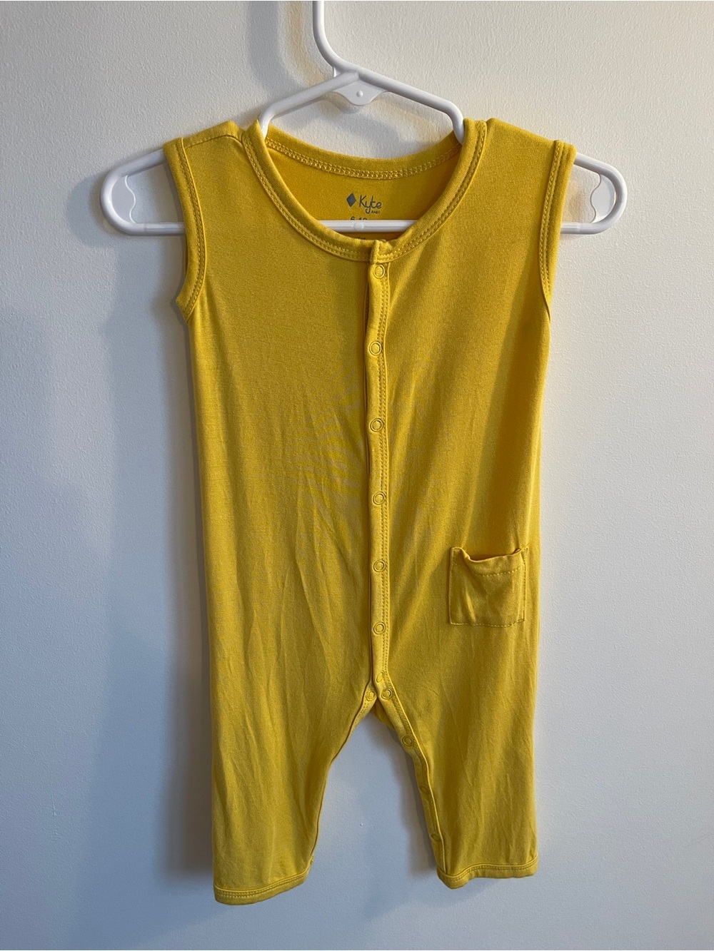 Kyte BABY Yellow Sleeveless One-Piece Romper 6-12M